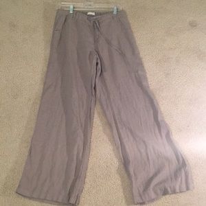 Just Living Linen pants, Tan, M